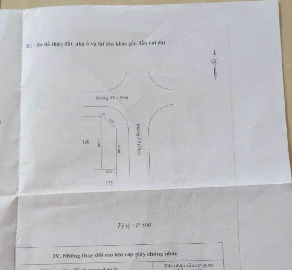Bán lô góc 2 mặt tiền đất Tân Phú 126m² 1 tỷ 2 - Ảnh thu nhỏ 2