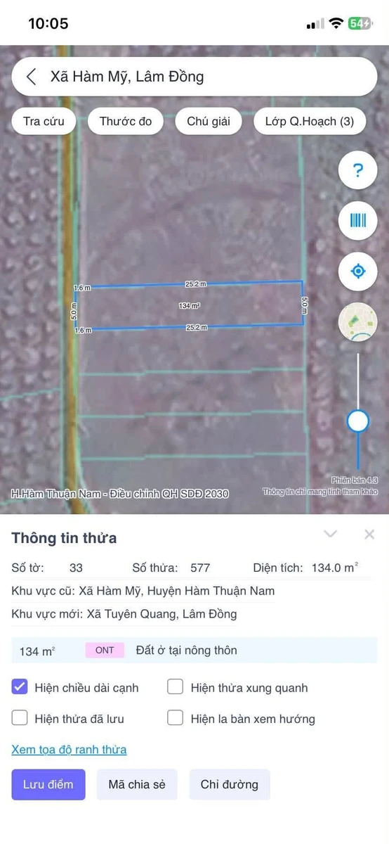 Bán đất 134m2 thổ cư gần QL1A, Bình Chánh 650 triệu - Ảnh thu nhỏ 3