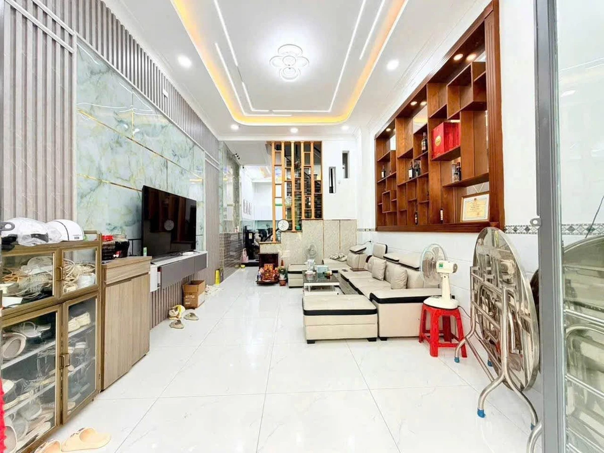 Bán nhà 1 trệt 3 lầu 4x13m, 5PN, hẻm nhựa Hiệp Thành 13, Quận 12 - Ảnh 1