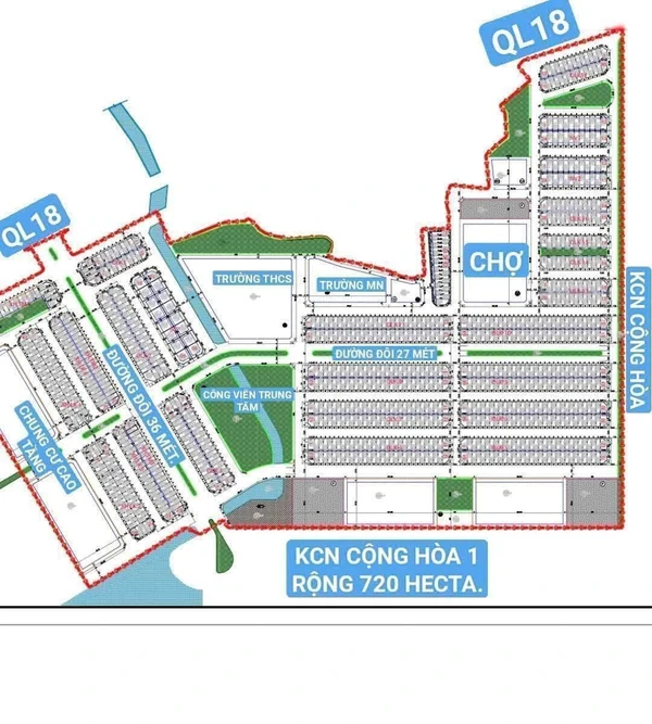 Bán đất 78,7m² mặt tiền chợ Thành Đông Chí Linh 1 tỷ 4