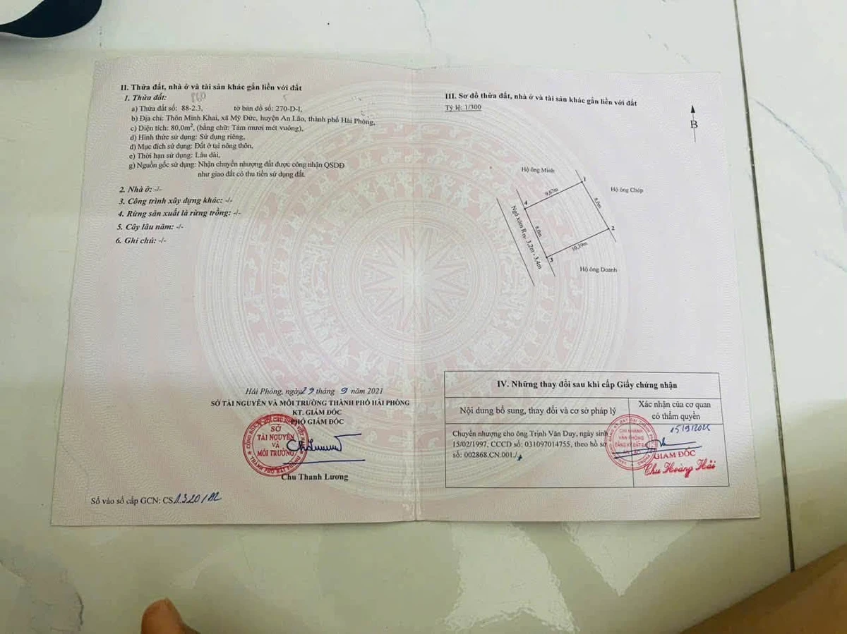 Bán nhà cấp 4 80m² tại Minh Khai, Mỹ Đức, An Lão, Hải Phòng - Ảnh thu nhỏ 4
