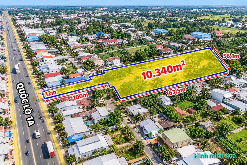 Bán đất mặt tiền Quốc lộ 1A, 10.340m², Cà Mau, 6 tỷ