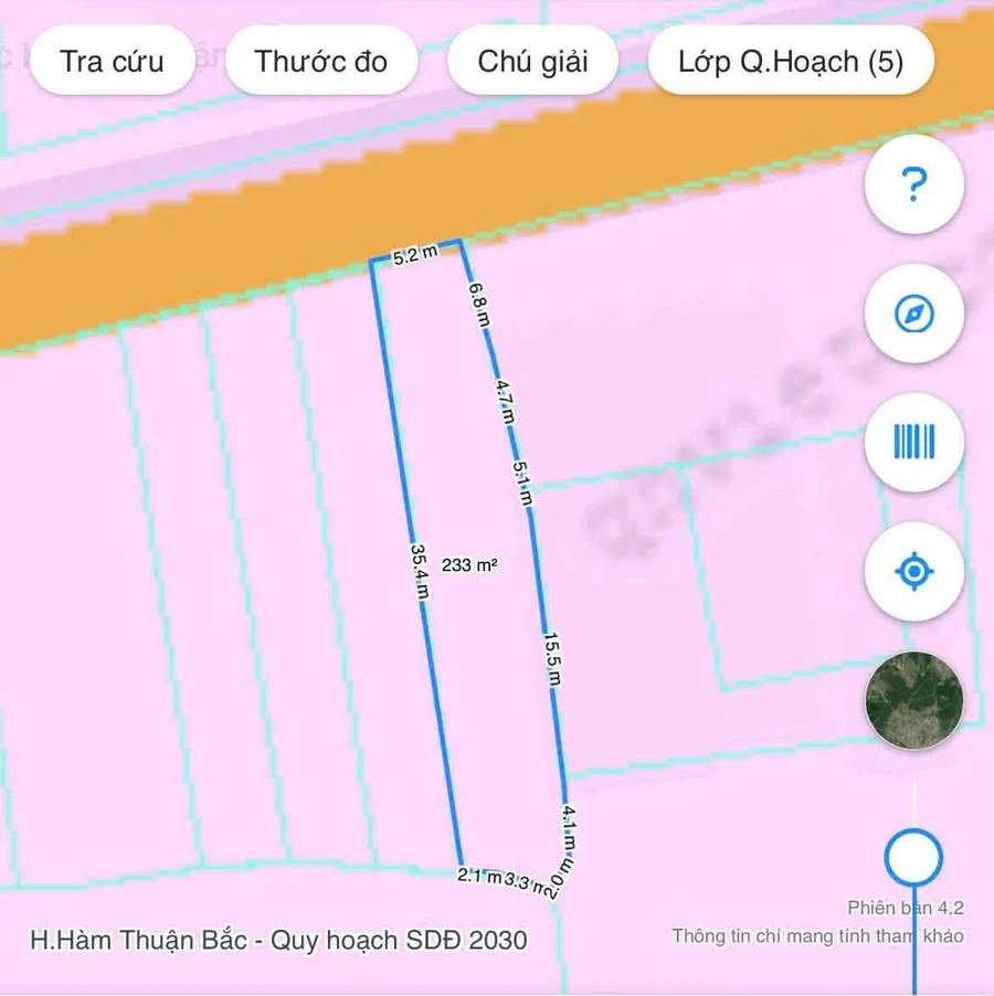 Bán đất thổ cư mặt tiền 165m² Hàm Liêm Lâm Đồng 795 triệu - Ảnh thu nhỏ 2