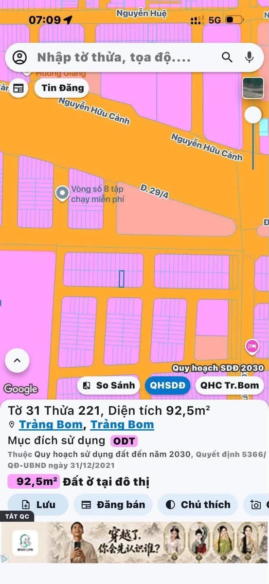 Bán đất Trảng Bom Bình Dương 93m² giá 1,3 tỷ - Ảnh thu nhỏ 2