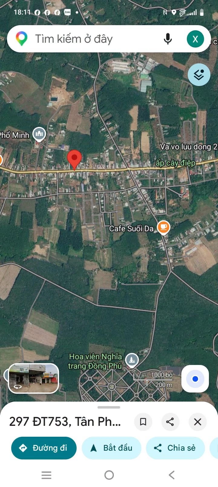 Bán đất mặt tiền 57600 m² gần chợ Cây Điệp giá 2 tỷ - Ảnh 1