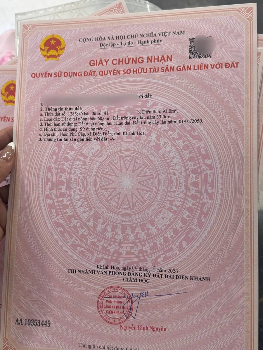 Bán lô đất 93m² mặt tiền Diên Khánh, Khánh Hòa 1,35 tỷ - Ảnh thu nhỏ 5
