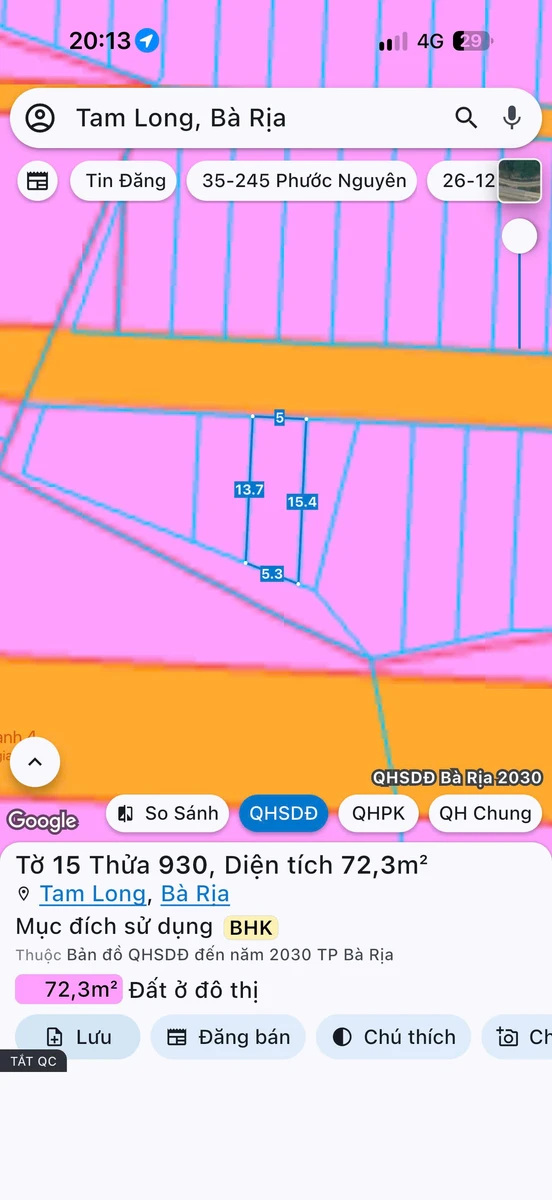 Bán lô đất 100m² Lan Anh 1, 1 tỷ 50 triệu, Bà Rịa - Ảnh thu nhỏ 2