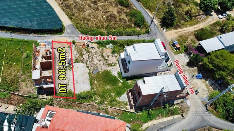Bán đất 98,5m² full thổ cư gần Chợ Đông Dinh 1 tỷ 580 triệu