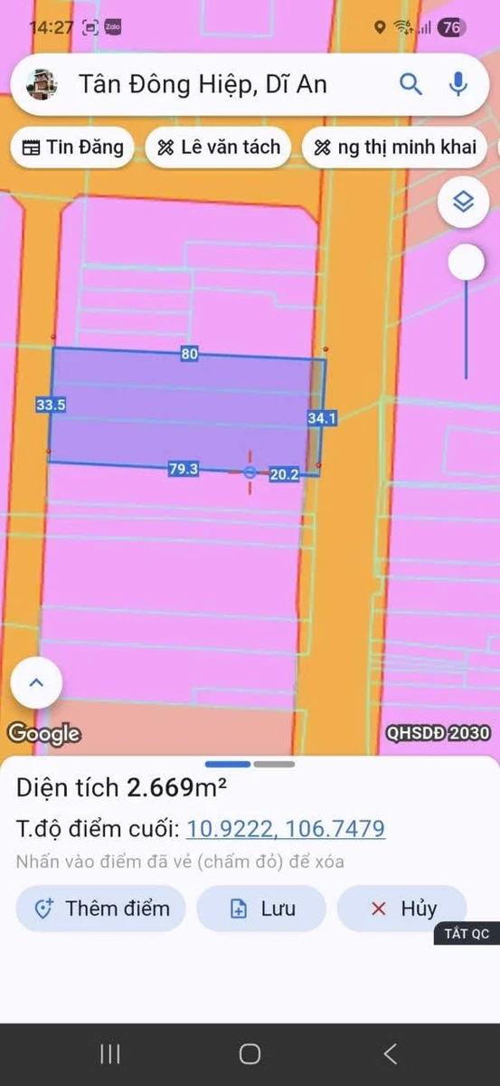 Bán lô đất mặt tiền ĐT743 2599m2 có dãy trọ 20 phòng, phường Dĩ An, Bình Dương - Ảnh thu nhỏ 3
