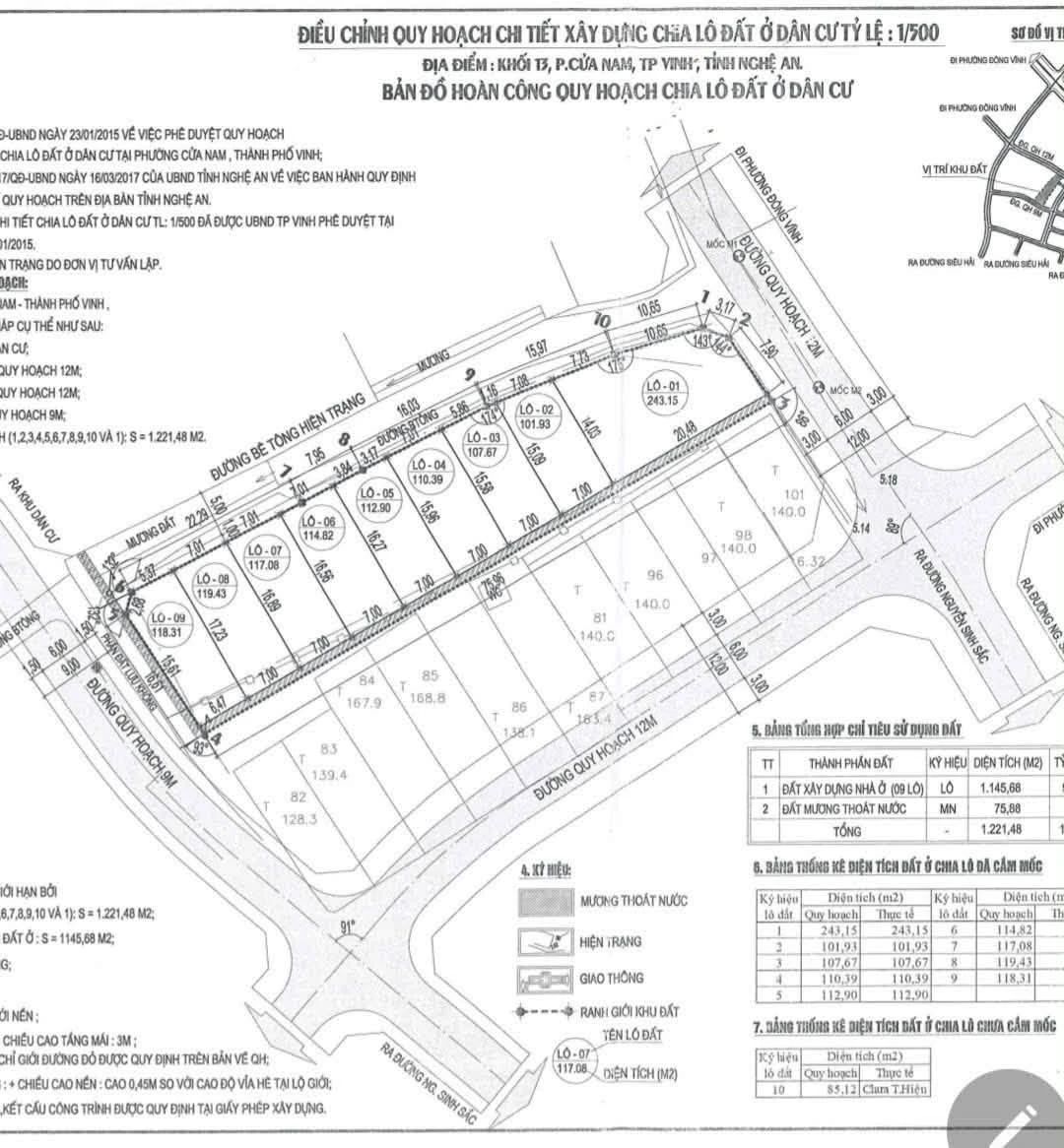 Bán lô đất Thành Vinh Nghệ An 119m2 giá 3 tỷ - Ảnh 1