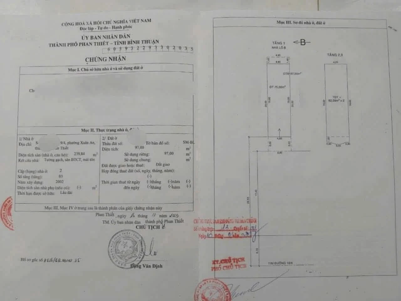 Bán nhà 2 lầu mặt tiền kinh doanh 97m2 Phan Thiết - Ảnh 1