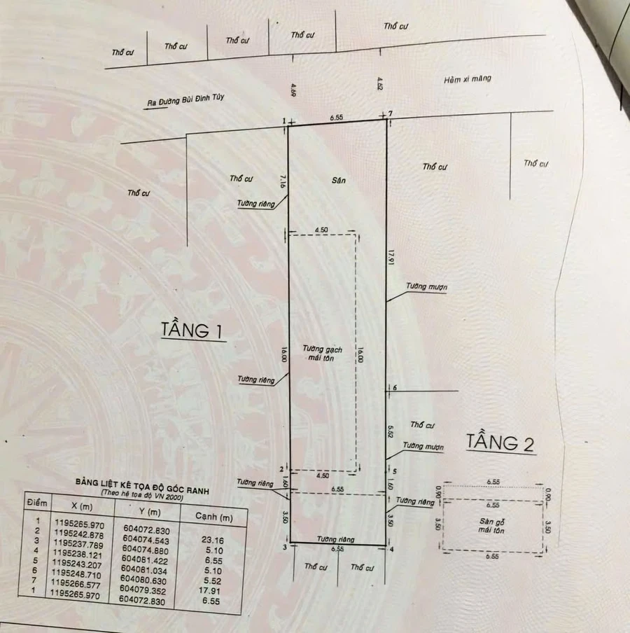 Bán nhà hẻm 7 chỗ thông 185m2 đường Bùi Đình Túy, Phường 26, Bình Thạnh, giá 18,5 tỷ - Ảnh 1