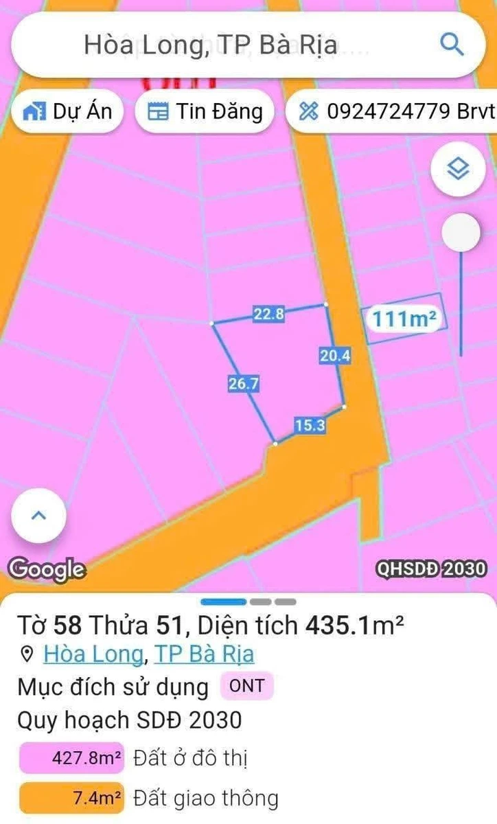 Bán biệt thự 435m2 Bazimex Hòa Long Bà Rịa 4 tỷ 850 - Ảnh thu nhỏ 4