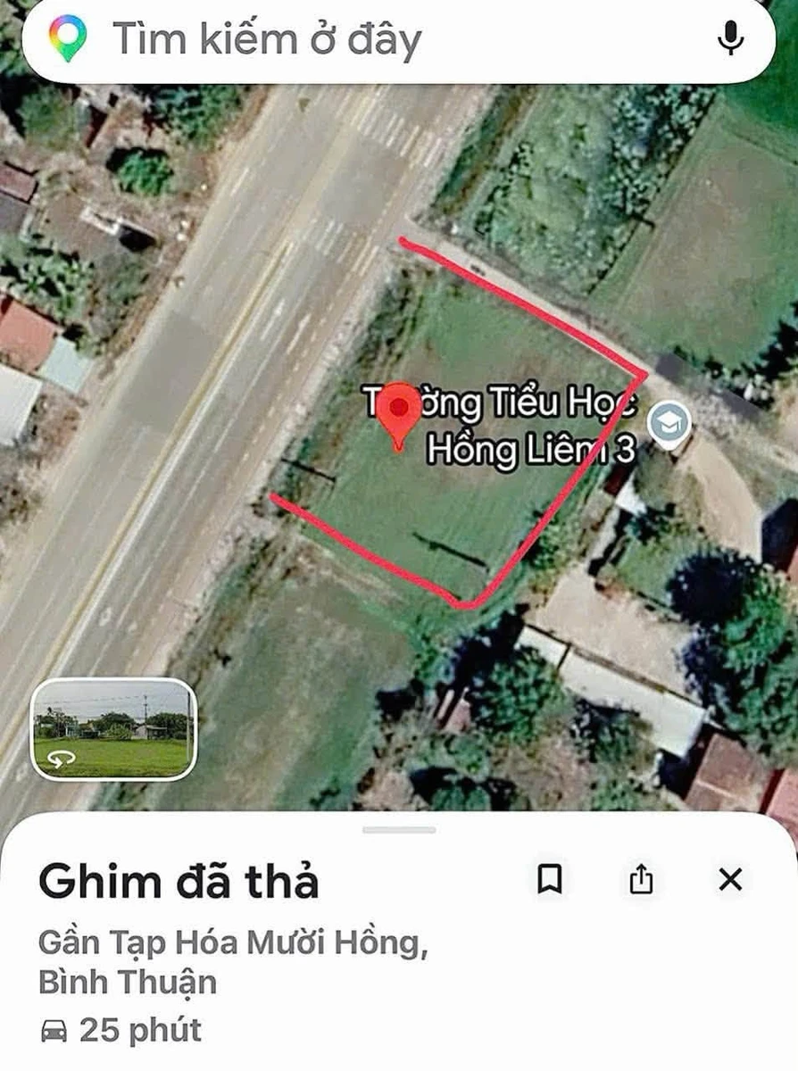 Bán đất 3 mặt tiền QLO1A Cần Giờ 912m2 - 1 tỷ 100 triệu - Ảnh thu nhỏ 2