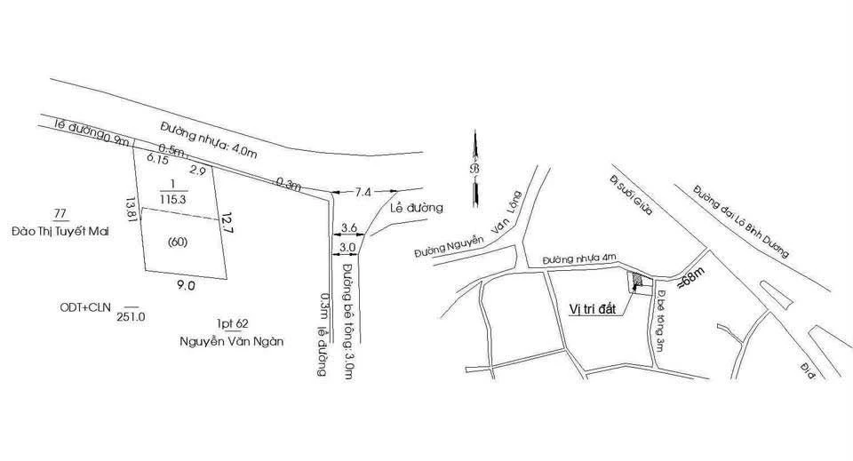 Bán 2 nền đất liền kề gần QL13, 115m² và 135m², 3 tỷ và 3.3 tỷ - Ảnh thu nhỏ 3