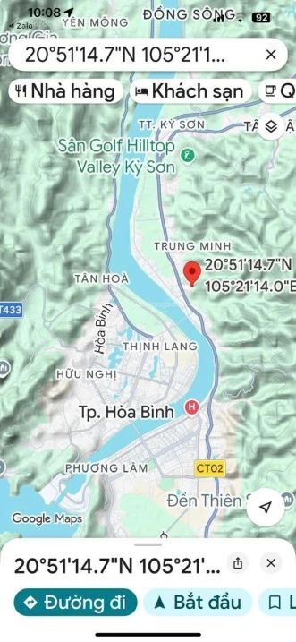 Bán 8.600m2 đất nghỉ dưỡng Trung Minh, Hòa Bình - LH 0968 826 *** (Mrs. Bình) - Ảnh thu nhỏ 2