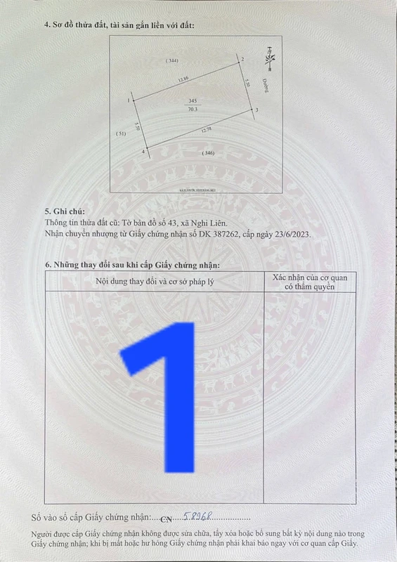 Bán 4 lô đất liền kề Nghi Liên 70,3m² giá 2,6 tỷ