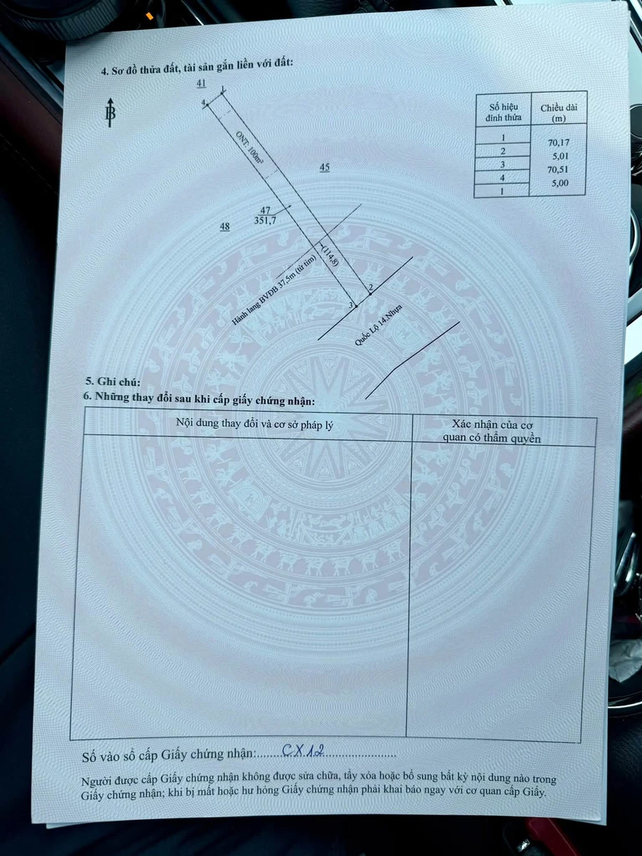 Bán đất mặt tiền QL14 Nhạ Bích 351m2, giá 1 tỷ - Ảnh thu nhỏ 2