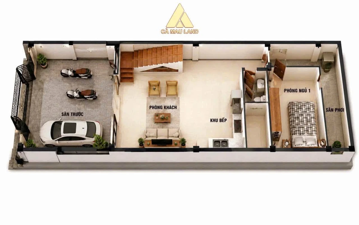 Bán nhà 1 trệt 1 lửng Sao Mai, 94.5m², 2.09 tỷ - Ảnh thu nhỏ 3