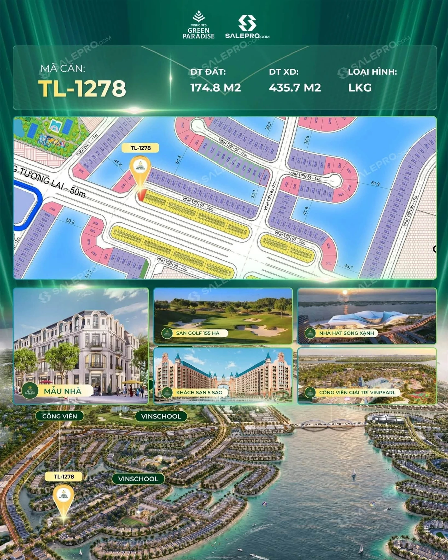Bán liền kề góc Vịnh Tiên 435,7m² giá 41,57 tỷ - Ảnh 1