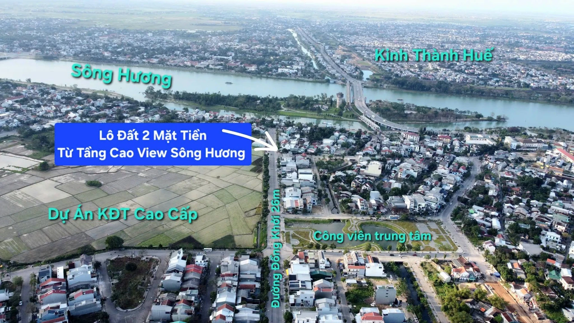 Bán lô góc 2 mặt tiền Đồng Khởi Huế 60m2, 5,1 tỷ - Ảnh 1