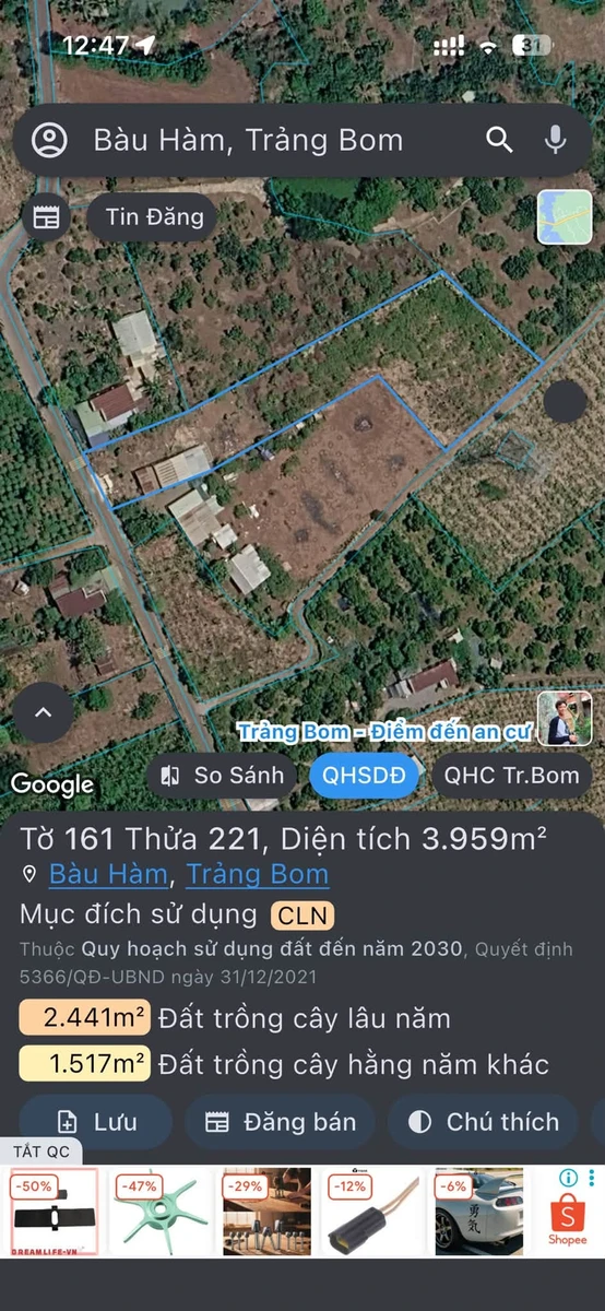 Bán đất vườn 3.966 m² có 2 nhà, thu nhập 48 triệu/năm, Đồng Nai - Ảnh thu nhỏ 4