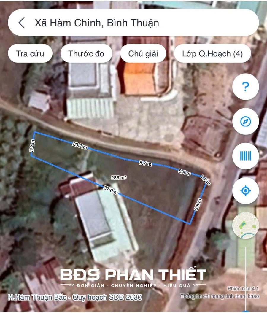 Bán đất mặt tiền Hàm Chính 284.6 m² ở Phan Thiết - Ảnh thu nhỏ 2