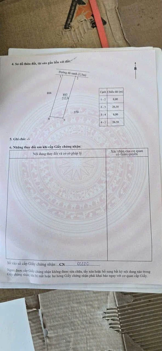 Bán đất vườn 216m2 (8x27) giá 580 triệu tại ấp Nhơn Hòa, xã Mỹ Hạnh, Đức Hòa, Long An - Ảnh thu nhỏ 3
