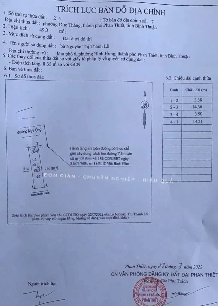 Bán nhà mặt tiền Ngư Ông, 49,3m2, Phan Thiết, 2 tỷ - Ảnh 1