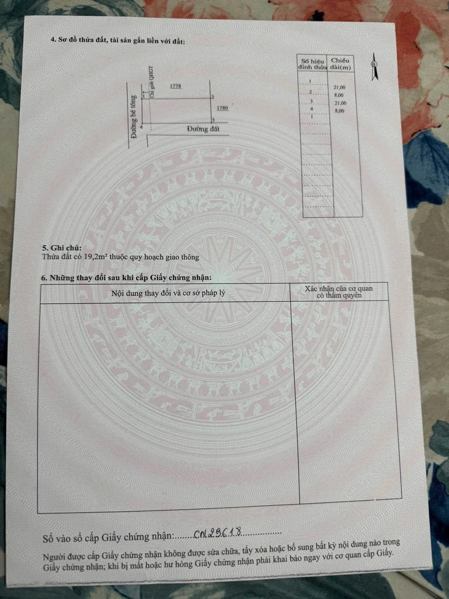 Bán lô đất 2 mặt tiền 168m2 kèm nhà cấp 4, Khánh Hoà - Ảnh thu nhỏ 2