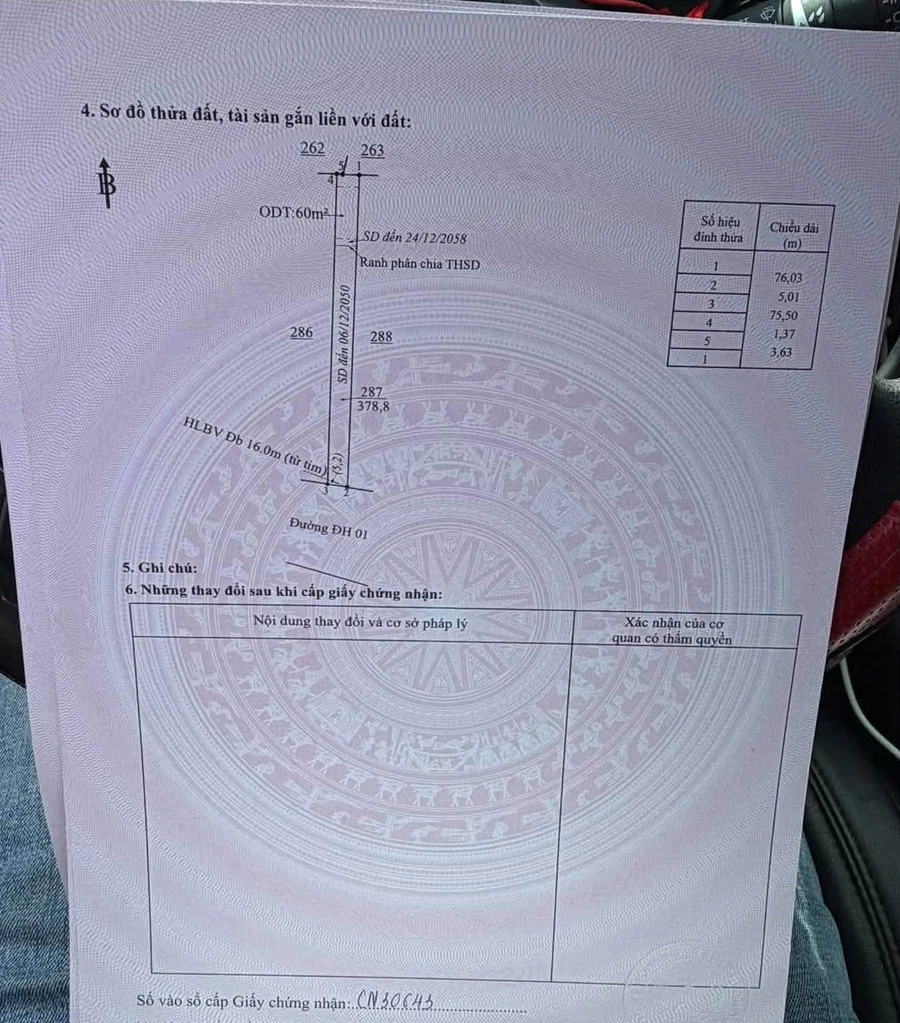Bán đất 375m2 Chơn Thành Đồng Nai 580 triệu - Ảnh thu nhỏ 4