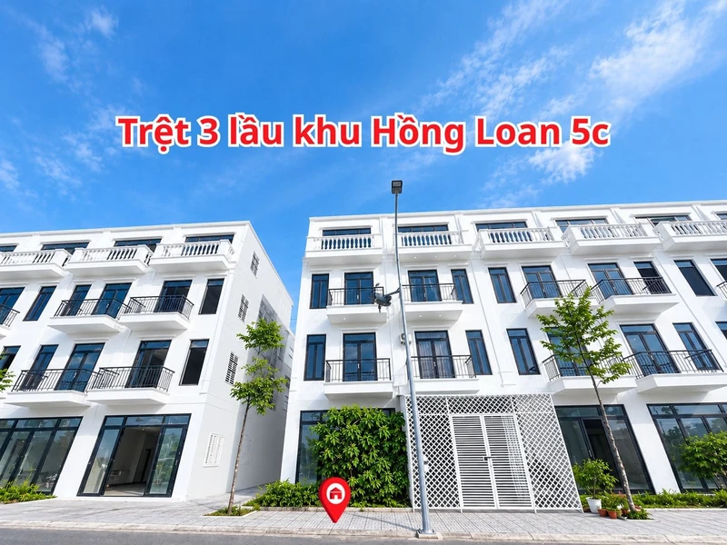 Bán nhà thô trệt 3 lầu 90m² (5x18m) khu Hồng Loan 5C, Cần Thơ