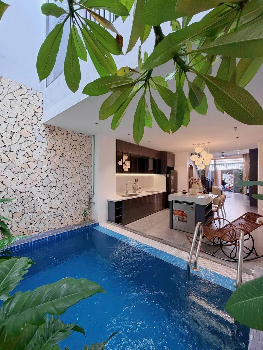 Bán villa 3 tầng hồ bơi Núi Thành Hải Châu Đà Nẵng 76.5m2 - Ảnh 1