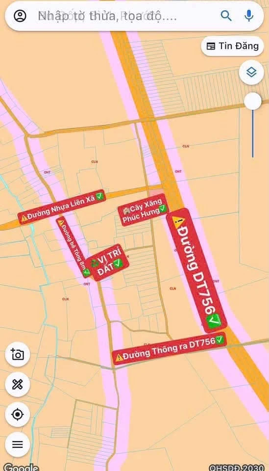 Bán đất sát Minh Lập 190m2, 199 triệu, Tân Hưng - Ảnh 1
