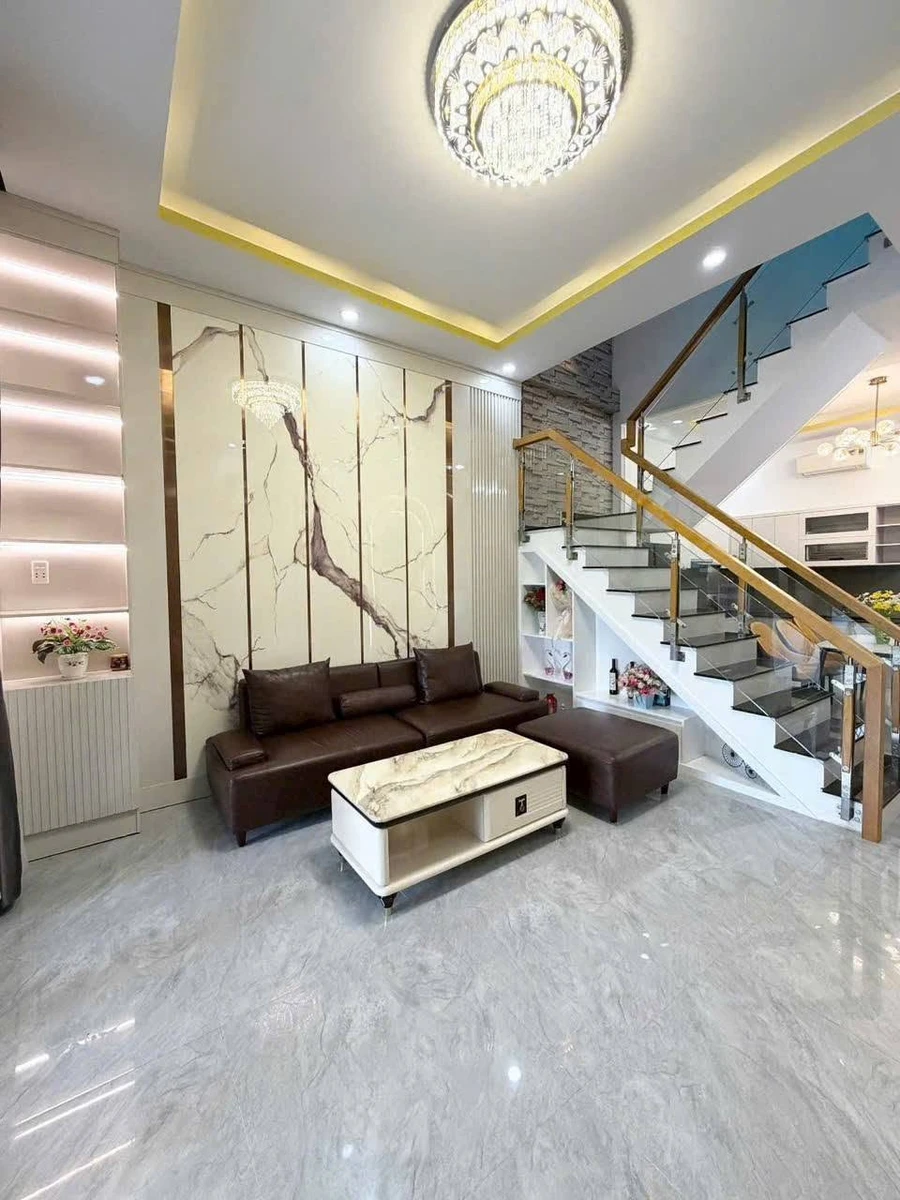 Bán nhà 1 trệt 2 lầu 74,9m2 full nội thất gần chợ Long Thượng, Phước Lý, Tây Ninh - Ảnh thu nhỏ 5