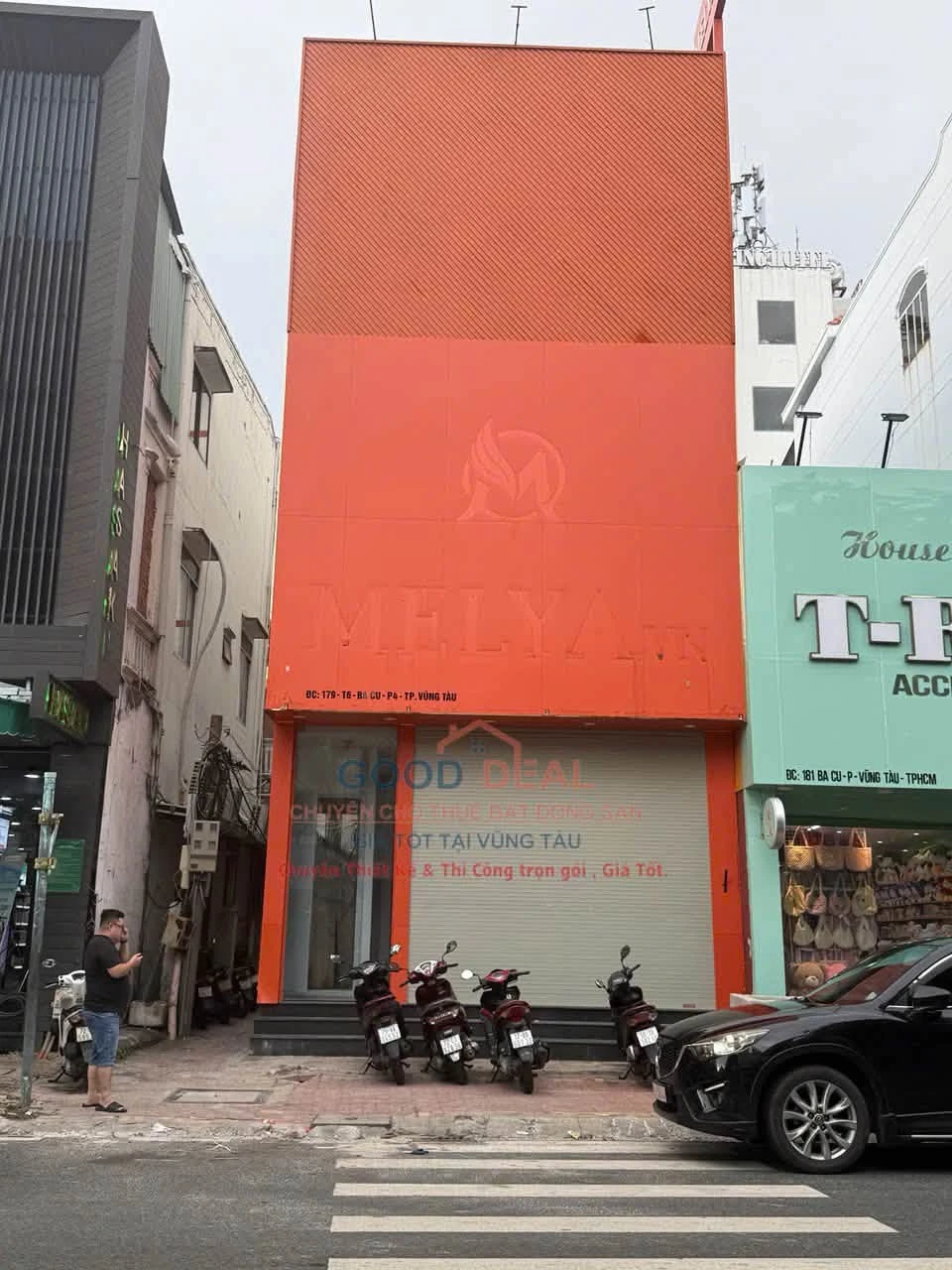 Cho thuê Showroom căn góc 2 mặt tiền Ba Cu, 123.5m² - Ảnh 1