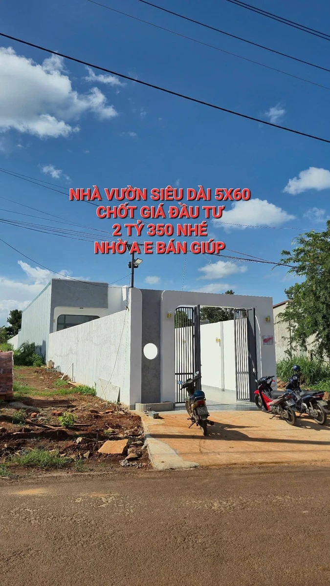 Bán nhà thổ cư 5x60m, 3 phòng ngủ, hẻm Huỳnh Tấn Phát, Khánh Xuân, Buôn Ma Thuột - Ảnh thu nhỏ 4