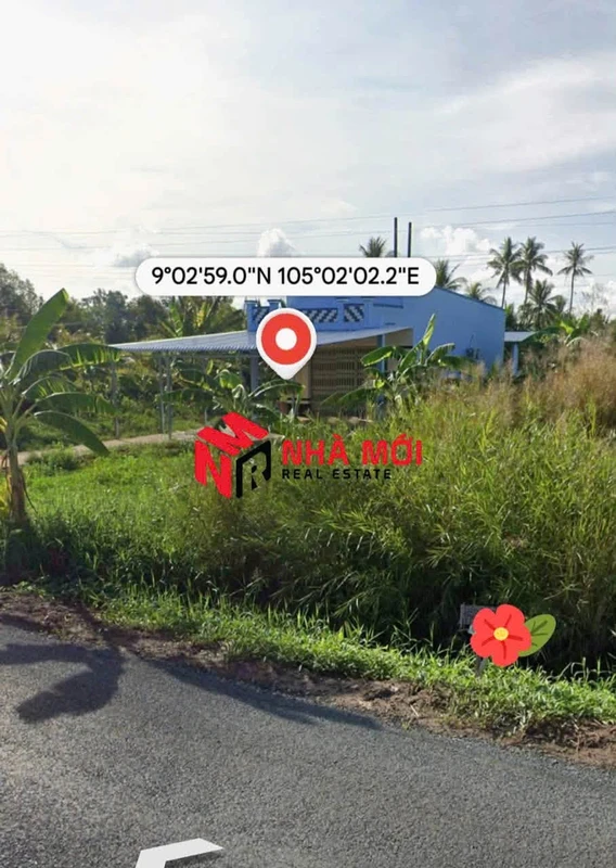 Bán đất mặt tiền QL1A Phú Hưng Cà Mau 1452m2 giá 3 tỷ