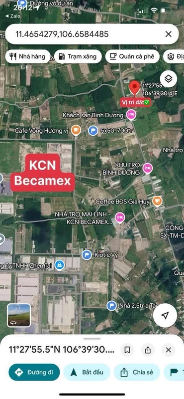 Đất sào 11.5m mặt tiền 517.5m² Minh Thành 499 triệu
