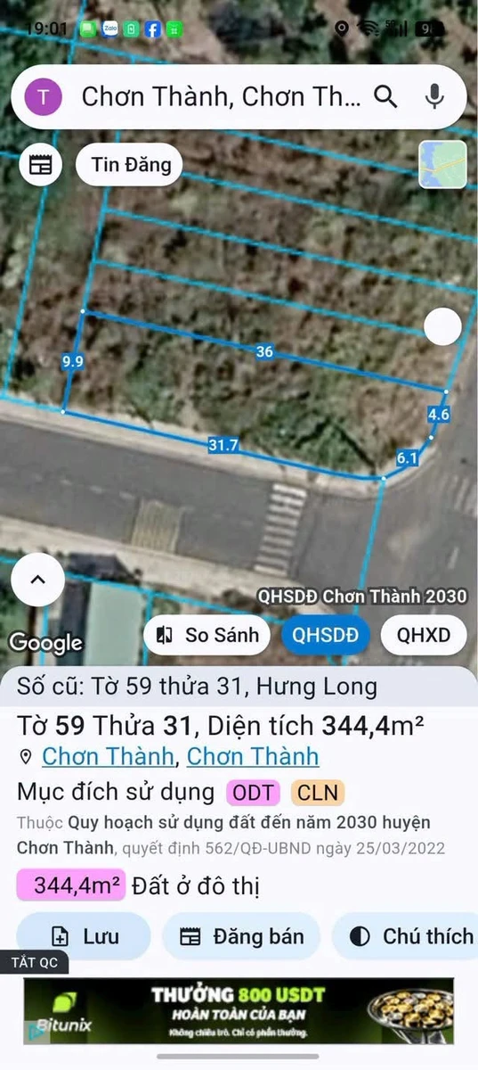Bán đất góc 493m² Chơn Thành, gần Quốc Lộ 13 - Ảnh thu nhỏ 3