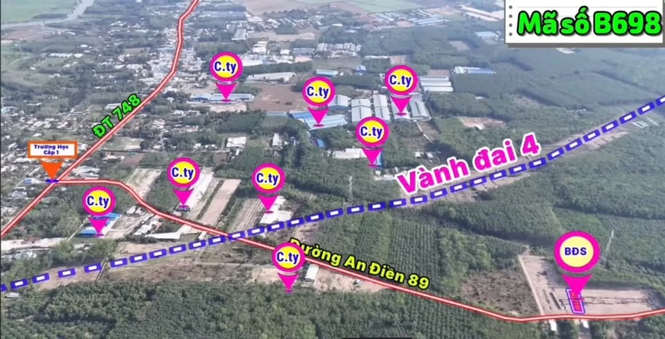 Bán đất nền An Điền Bình Dương 254m² gần KCN Mỹ Phước - Ảnh thu nhỏ 3