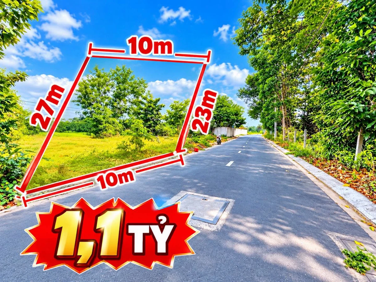 Bán đất mặt tiền Tuyến Nhựa 4, Trà Vinh, 230m² - Ảnh 1