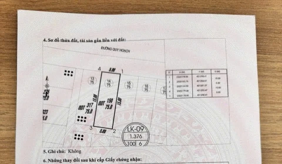 Bán đất mặt tiền 5m, 75m² tại TDC Đồng Rộc - Ảnh 1