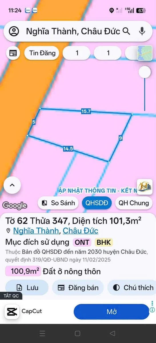 Bán đất mặt tiền đường 29 Nghĩa Thành 75m² 640 triệu - Ảnh thu nhỏ 2