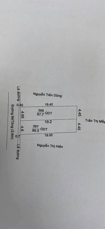Bán đất nền 87m² Yersin, Thủ Dầu Một, Bình Dương 3 tỷ