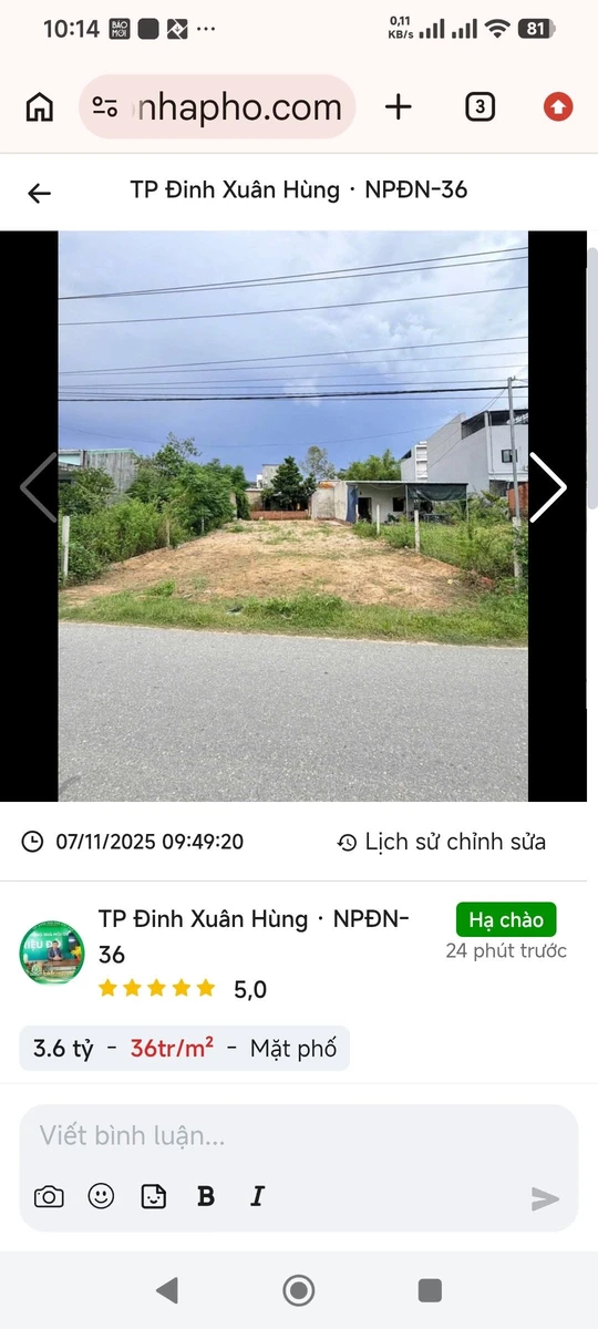 Bán lô đất 100m² mặt tiền Lưu Quang Vũ, Đà Nẵng - Ảnh 1