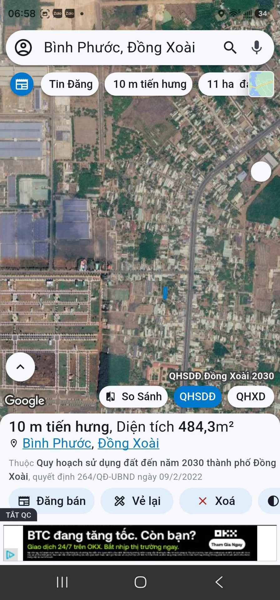 Bán đất 500m² đường bê tông Đồng Xoài, Bình Dương - Ảnh 1