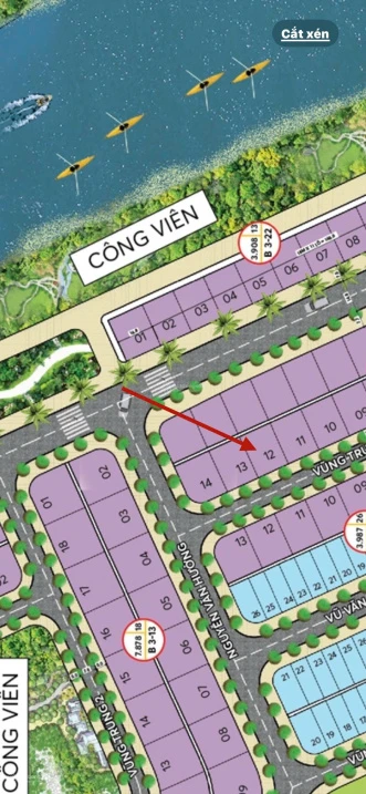 Lô Vùng Trung 4, Phú Mỹ An, 300m2 (15x20m) đường 7m5 gần sông - Ảnh thu nhỏ 2