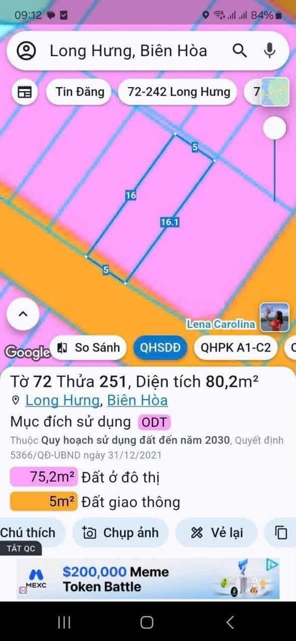 Bán 2 lô đất 5x16m Long Bình Tân, Bình Dương - Ảnh 1