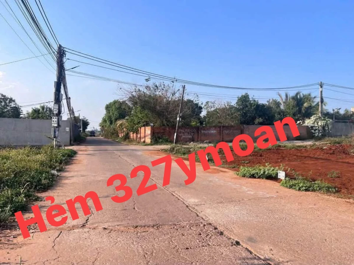 Bán đất lô góc 2 mặt tiền hẻm 327 Y Moan, Buôn Ma Thuột, 5.25x18m, thổ cư - Ảnh 1